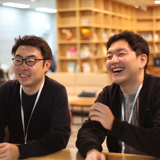 인터뷰에 참여한 최영진 대표, 권정빈 대표의 사진입니다.